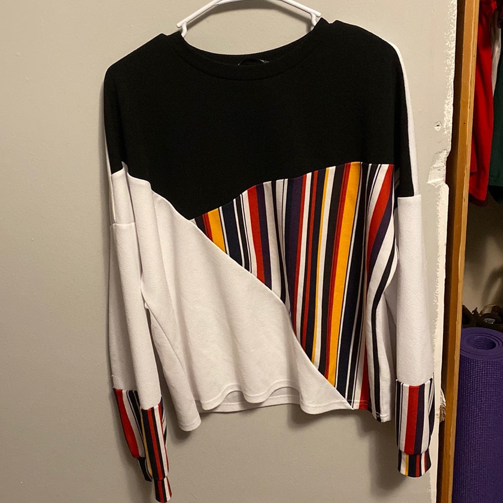 SHEIN Color Block Long Sleeve